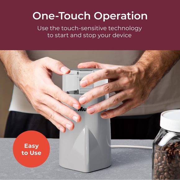 ☕️Mueller HyperGrind Precision Electric Spice/Coffee Grinder Mill☕️ ~Grey NWT - Picture 4 of 14